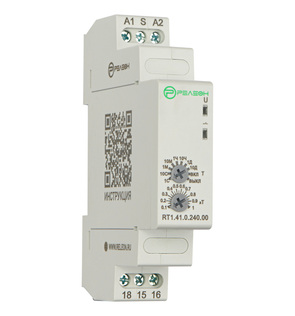 Реле времени задержка выключения по сигналу (~/= 24-240 AC/DC)