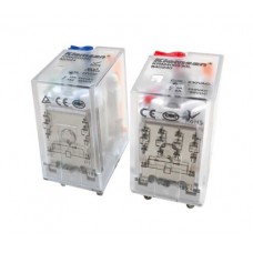 KRM200024LTD; Реле промежуточное; 2C, 12A, LED, Тест кнопка, Диод, 24B DC