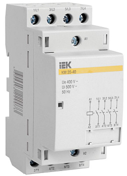 Контактор модульный КМ63-40 AC/DC ИЭК  (4шт/упак)