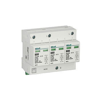 Ограничитель перенапряжений 3P 80кА класс B 440В