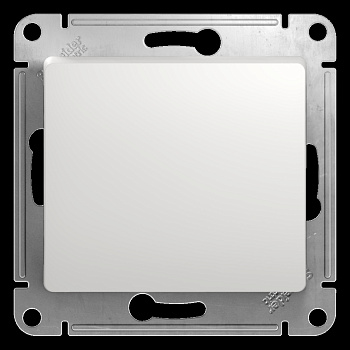 GLOSSA 1-клавишный ВЫКЛЮЧАТЕЛЬ, сх.1, 10АХ, механизм, БЕЛЫЙ