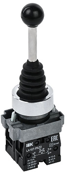 Джойстик LA167-PA22 2 полож. 2NO без фиксации черный IEK