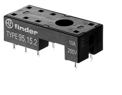 Розетка для монтажа на плате для реле 40.51, 40.52, 40.61, 40.62; в комплекте металлическая клипса 095.51; версия: синий цвет