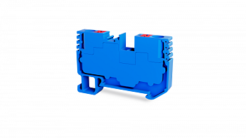 Клеммник на DIN-рейку (Push-in) 4 мм.кв. (синий); PFT 4