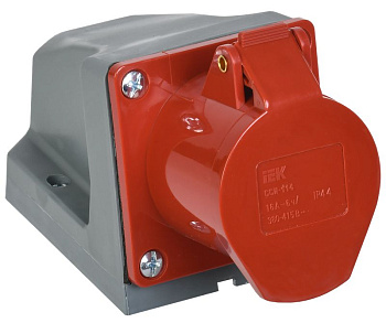 Розетка 114 стационарная 3Р+РЕ 16А 380В IP44 ИЭК