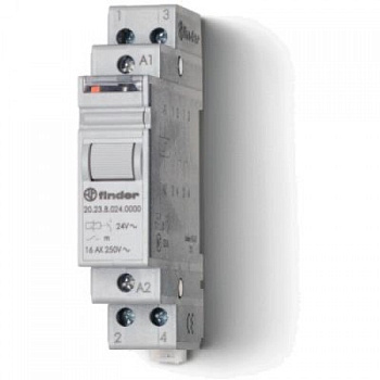 Модульное электромеханическое шаговое реле; 2NO 16А, 4 состояния; контакты AgNi; питание 12В DC; ширина 17.5мм; степень защиты IP20; упаковка 1шт.