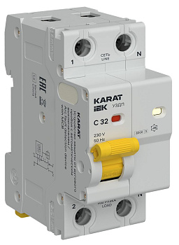KARAT УЗДП c авт. выкл. 1P+N C 32A IEK