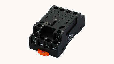 DPTF14A-E3-00A(H) Розетка для реле универсального промышленного DRPL, Тип контактов: 4CO; Номинальный ток 16А; Тип подключения: Винтовой зажим; Модули защиты: нет; Фиксатор: в комплекте, металлический; Тип монтажа: NS 35; Цвет: черный