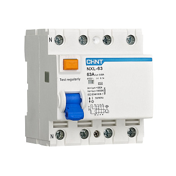 УЗО NXL-63 6kA 3P+N 40A 30mA A (R)(CHINT)