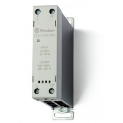 Модульное твердотельное реле; выход 30А (60…440В АС); питание 24В DC; Функция "Произвольн.включ."; ширина 22.5мм; клем.реле; степень защиты IP20