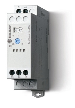 Модульный таймер 1-функциональный (DI); питание 24…240В АС/DC; 1CO 16A; ширина 22.5мм; регулировка времени 0.05с…10дней; степень защиты IP20