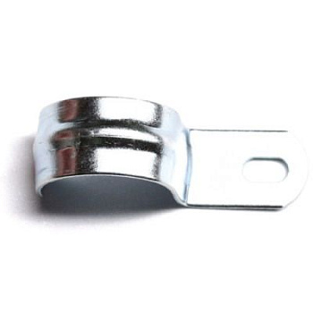 Держатель оцинкованный односторонний, д.13мм с крепежным отверстием 8,5х6 мм