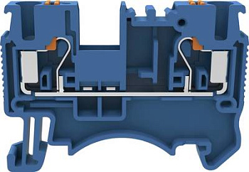 DS2.5-01P-12-00A(H), Клемма PUSH-IN, 2.5 мм.кв., синий, шт